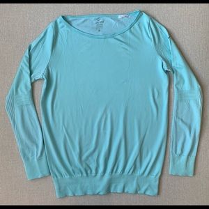 Nike Dri-fit Boatneck Long Sleeve, Blue, Medium